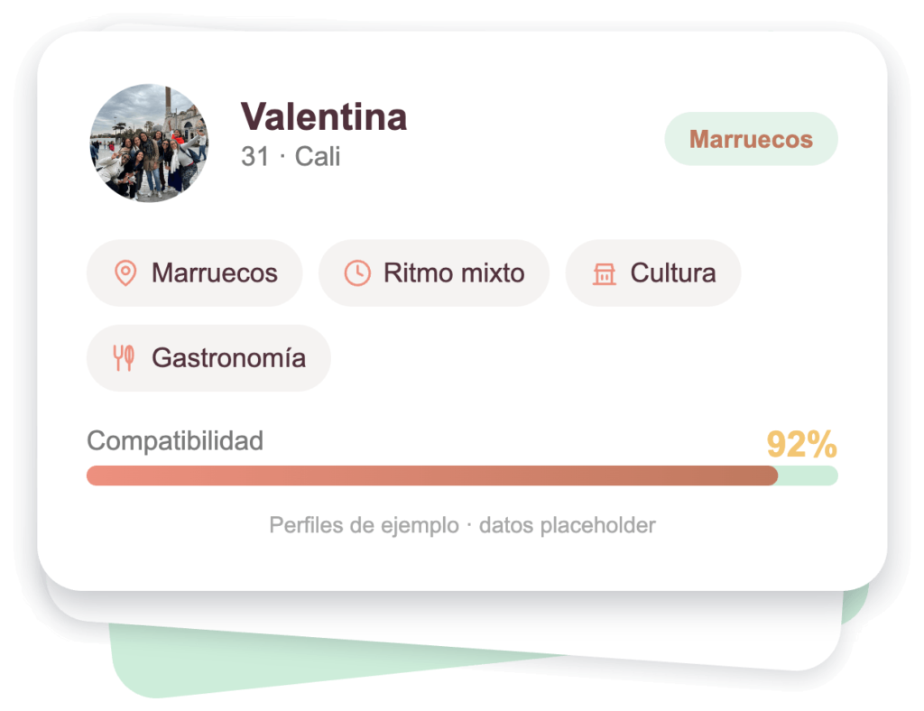 match viajeras ellas por el mundo